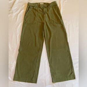 Sundance Olive Green Linen Blend Pants